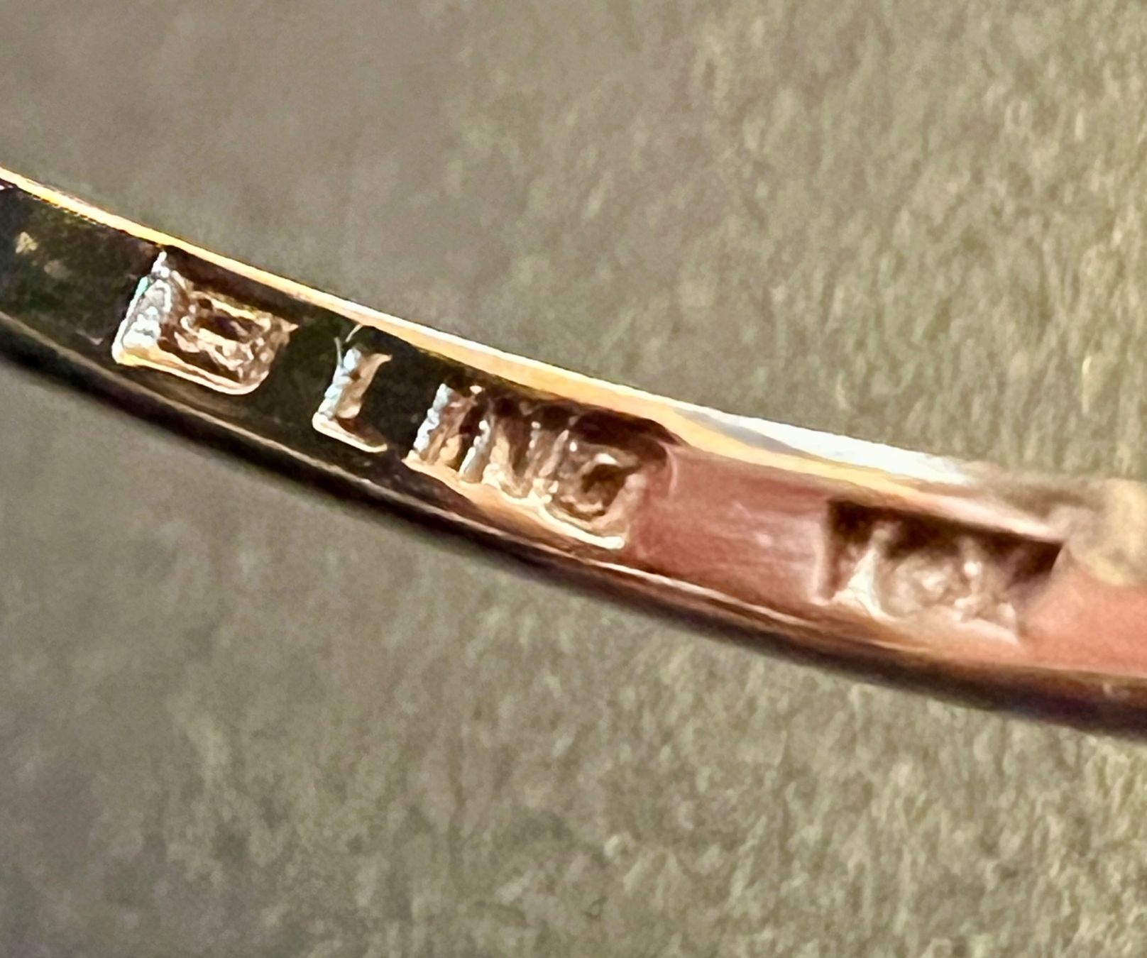 Anelli: Gold-Ring 14K mit synth. Rubin – Usato da Chur venduto da Penting1935 7
