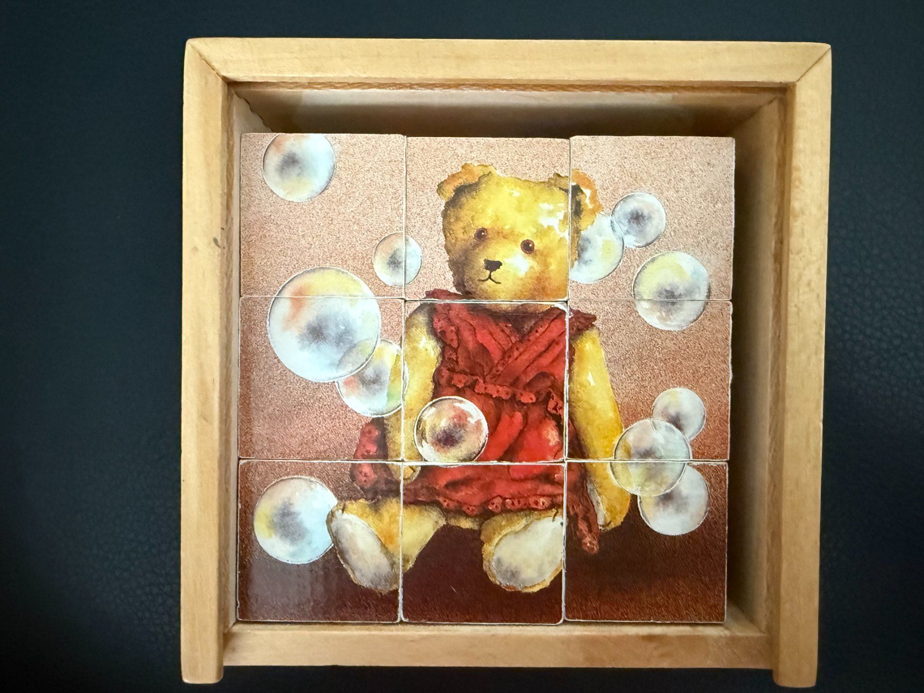 Puzzle: Würfelpuzzle  Holz  Puzzle  Bär – Usato da Subingen venduto da ArtBead