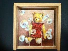Würfelpuzzle  Holz  Puzzle  Bär