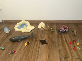 Playmobil Eiswelt Set Figuren Tiere Boot Zubehoer Konvolut