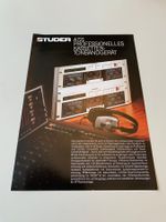ORIGINAL STUDER A721 PROF. KASETTEN-TONBAND-GERÄT KATALOG