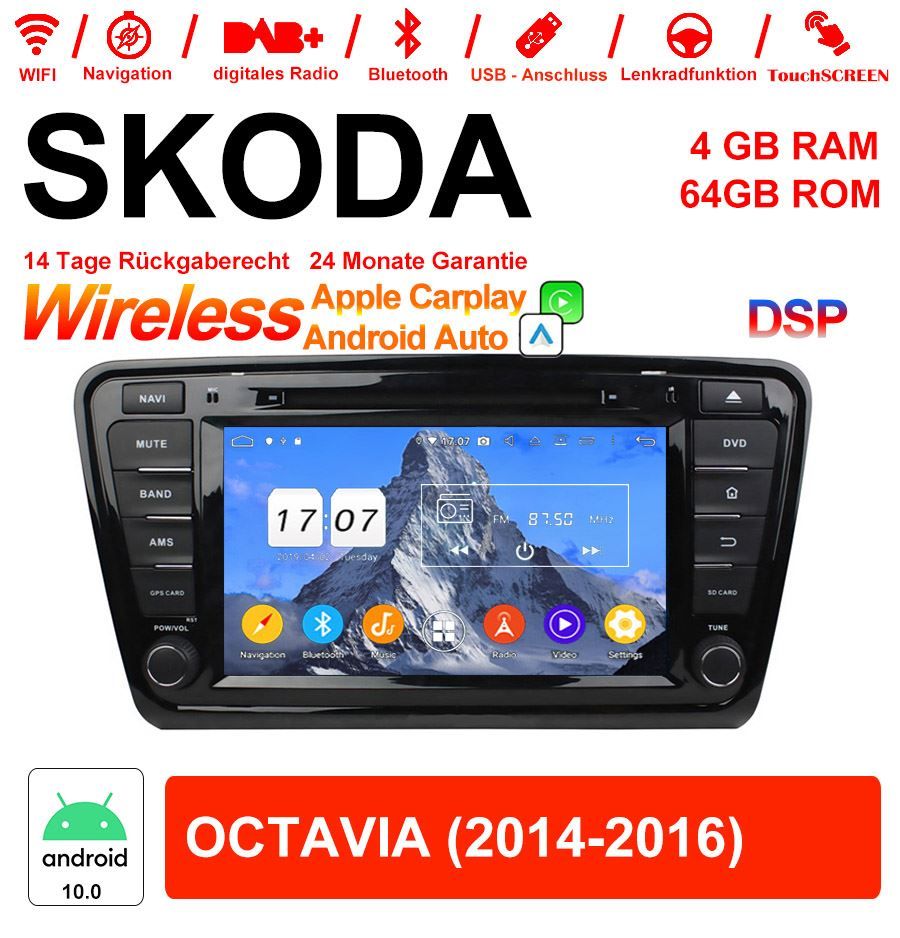 Autoradio: SKODA OCTAVIA Android 10.0 Autoradio – Nuovo e nell'imballaggio originale da Malans GR venduto da BUYBEST-Schweiz