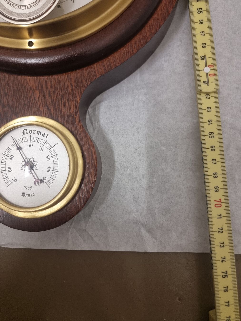 Altri elettrodomestici e apparecchi d’epoca: Barometer Thermometer Holz Messing West Germany Vintage  – Usato da Olten venduto da Mezopotamya 1