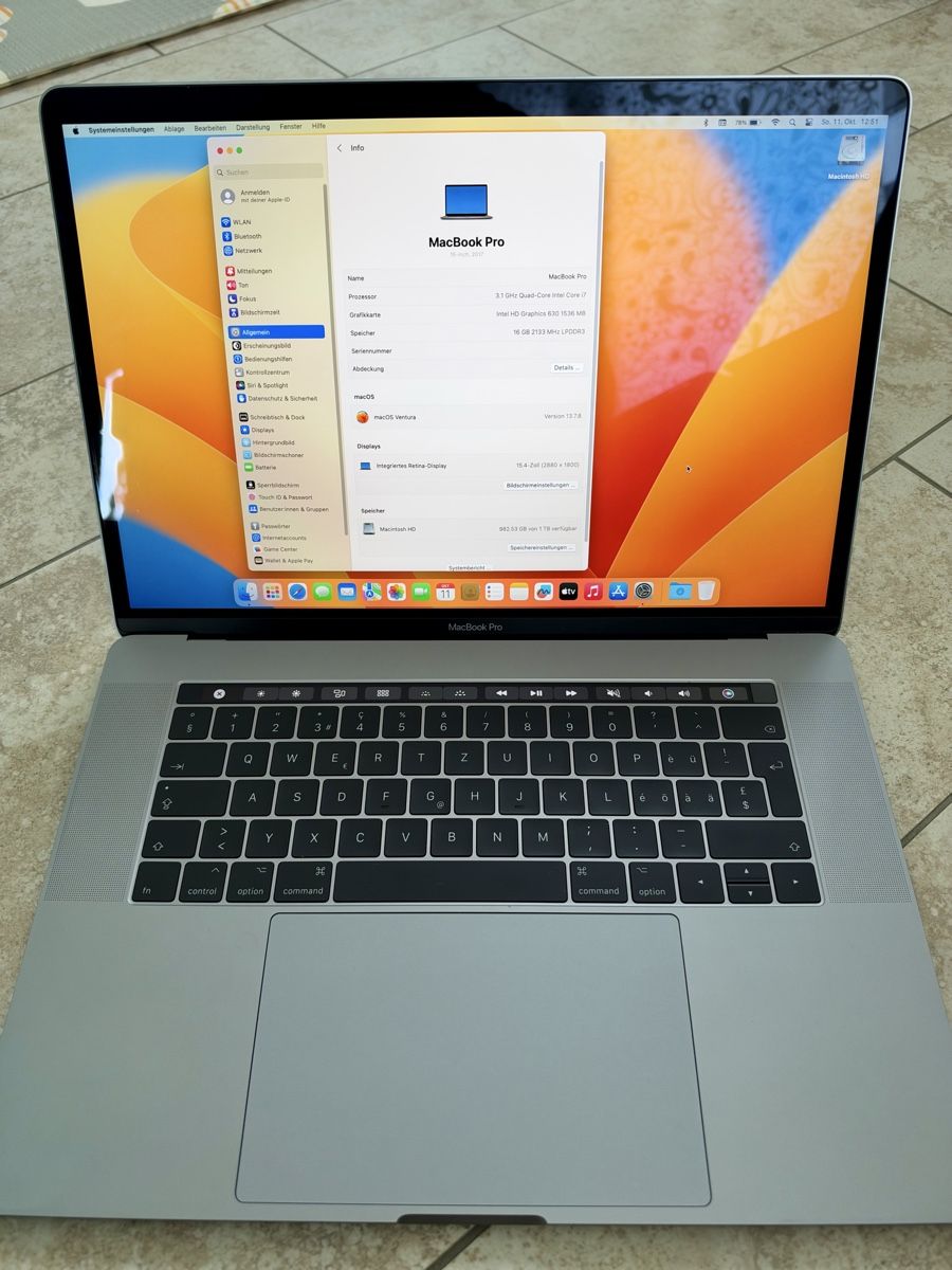 Apple Notebooks: Apple MacBook Pro 15" i7 1TB SSD – Gebraucht aus Burgdorf von manusch02 3