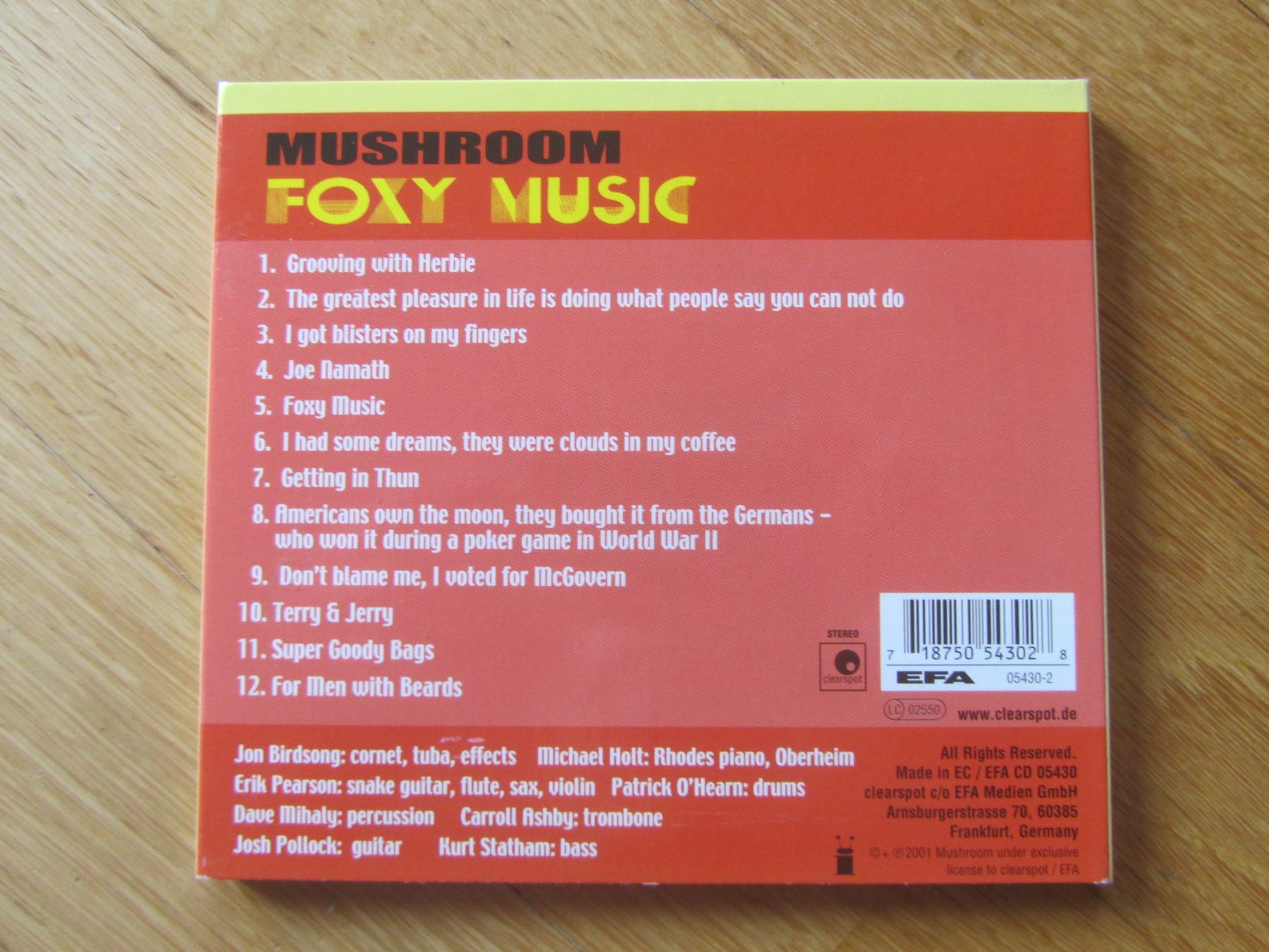 CD: Mushroom - Foxy Music CD – Usato da Seengen venduto da mikelele 1