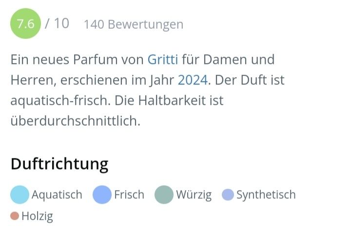 Profumi & Eau de Toilette: 5 ml SUPER NOVA GRITTI 2024 EXTRAIT ABFÜLLUNG – Nuovo (secondo la descrizione) da St. Gallen venduto da CaliSunshine 3
