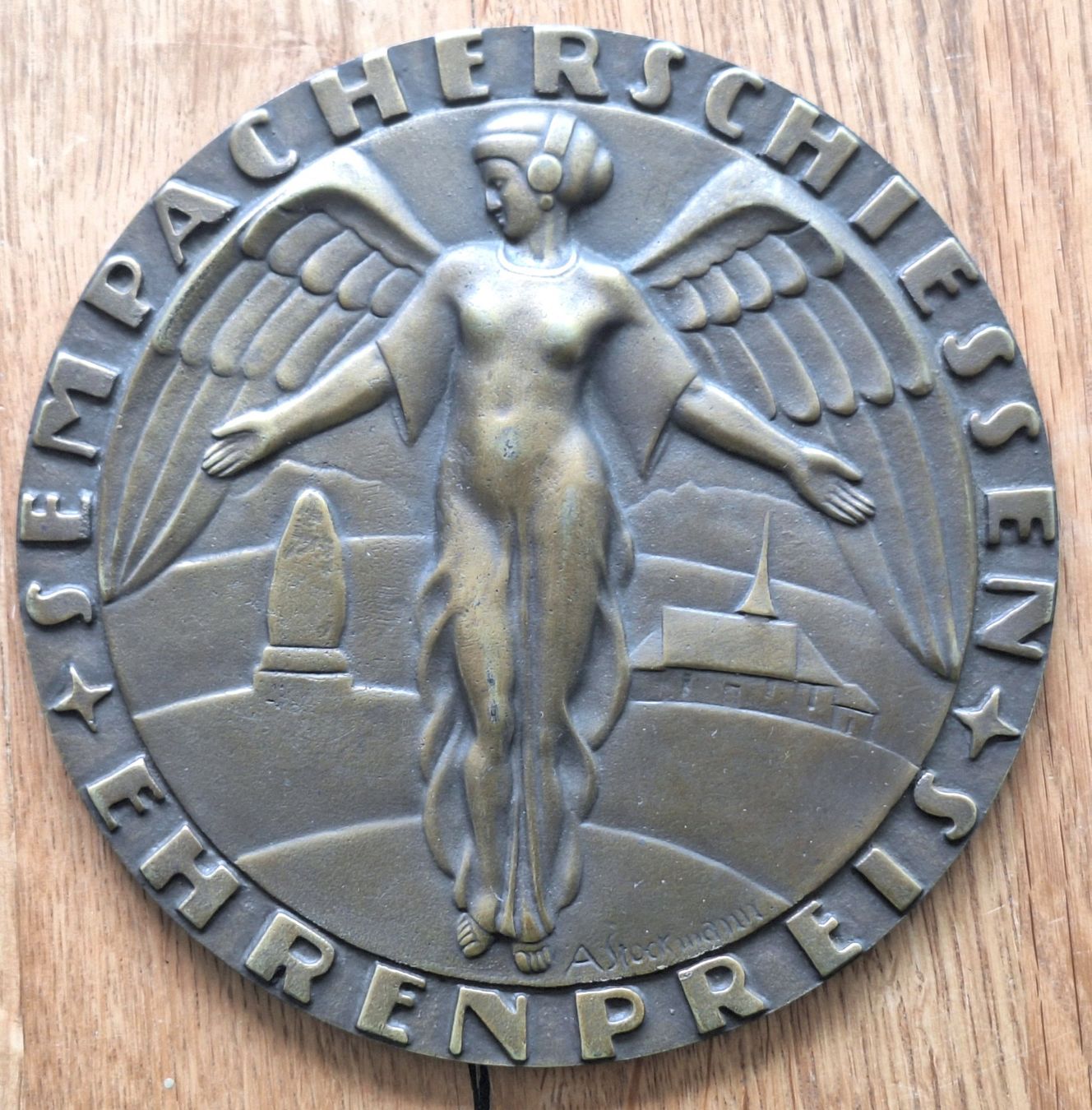 Medaglie: Bronceplakete Sempacherschiessen 1936 – Usato da Schaffhausen venduto da Hottschili