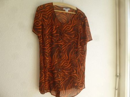 Bluse Zebraprint, Gr. 42 NEU