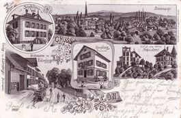 Seon Lithografie Bierbrauerei von Eichenberger Handlung etc.