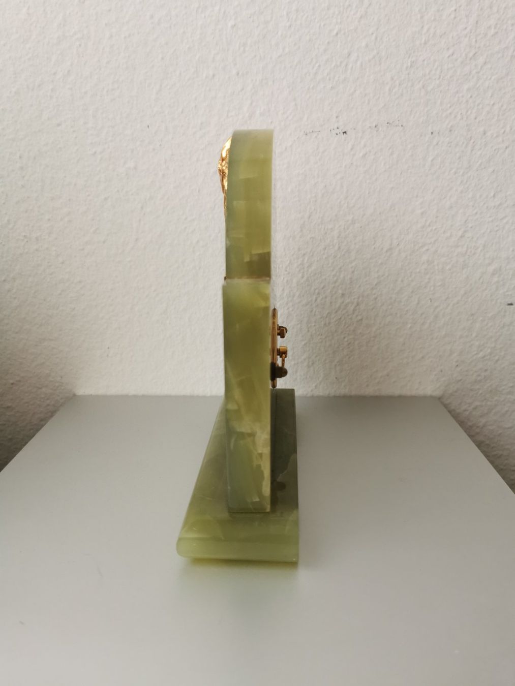 Orologi da terra & Orologi da parete: Antike Tischuhr JADE STEIN DUNHILL ORIGINAL – Usato da Basel venduto da adler024 1