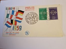 Philatelie Europa 1959 Ersttagsbrief