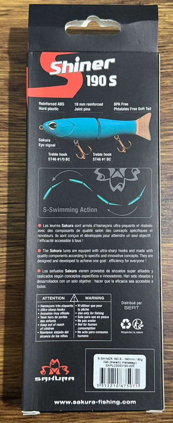 Esche: Sakura S-Shiner 190 - Swimbait – Nuovo e nell'imballaggio originale da Widnau venduto da Fishingtackle_Oggy 1