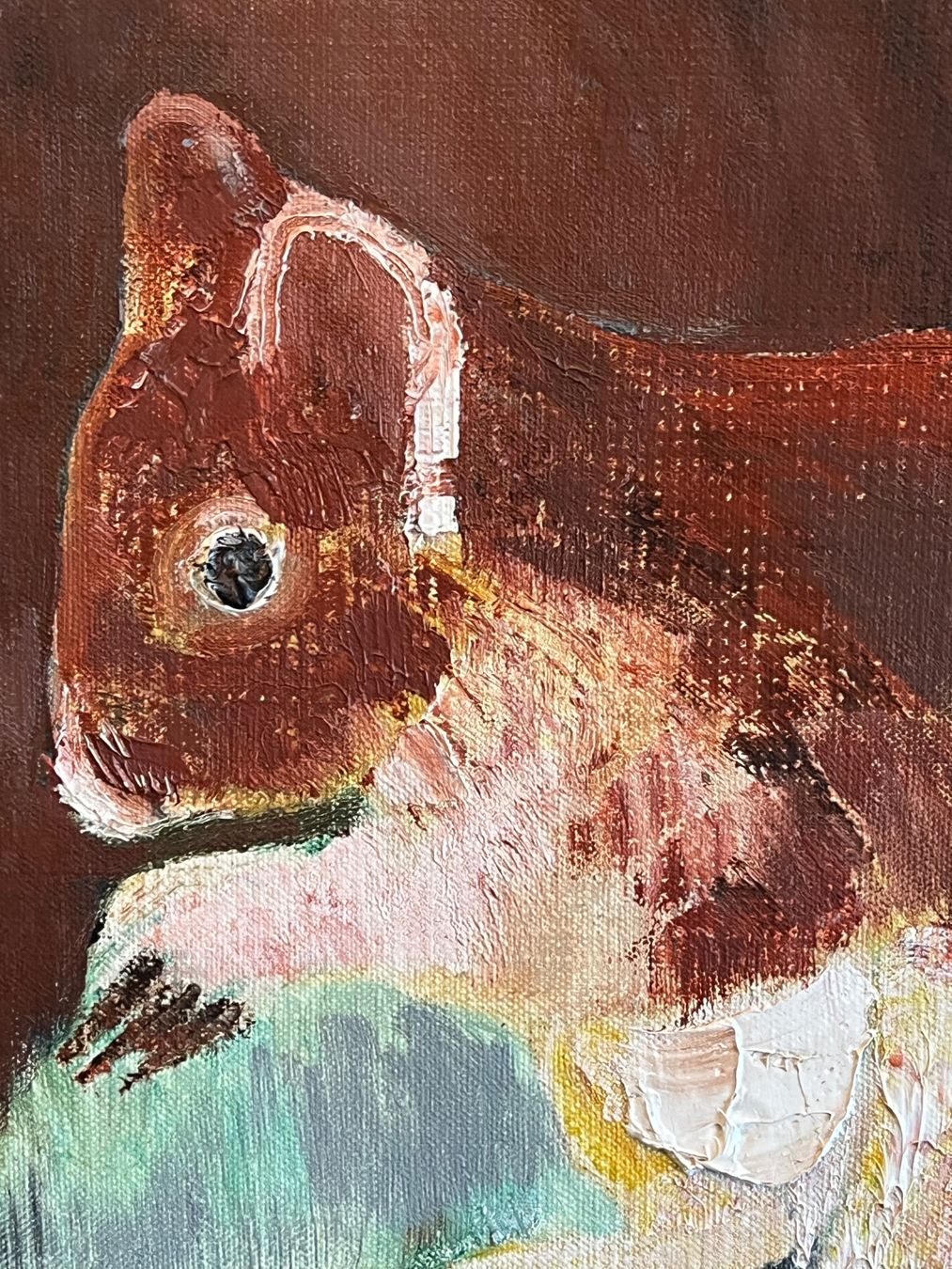 Tableaux: Wunderschönes Eichhörnchen-Gemälde – D'occasion à Basel par Kaffee_und_Kunst 1