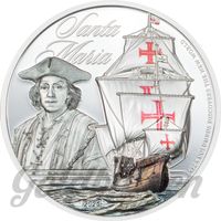 Cook Islands Silber 5 Dollars Santa Maria 2026 PP