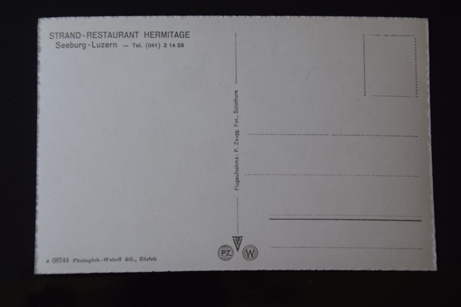 Cartoline postali: AK Luzern, Hotel Hermitage – Usato da Luzern venduto da CH2018 1
