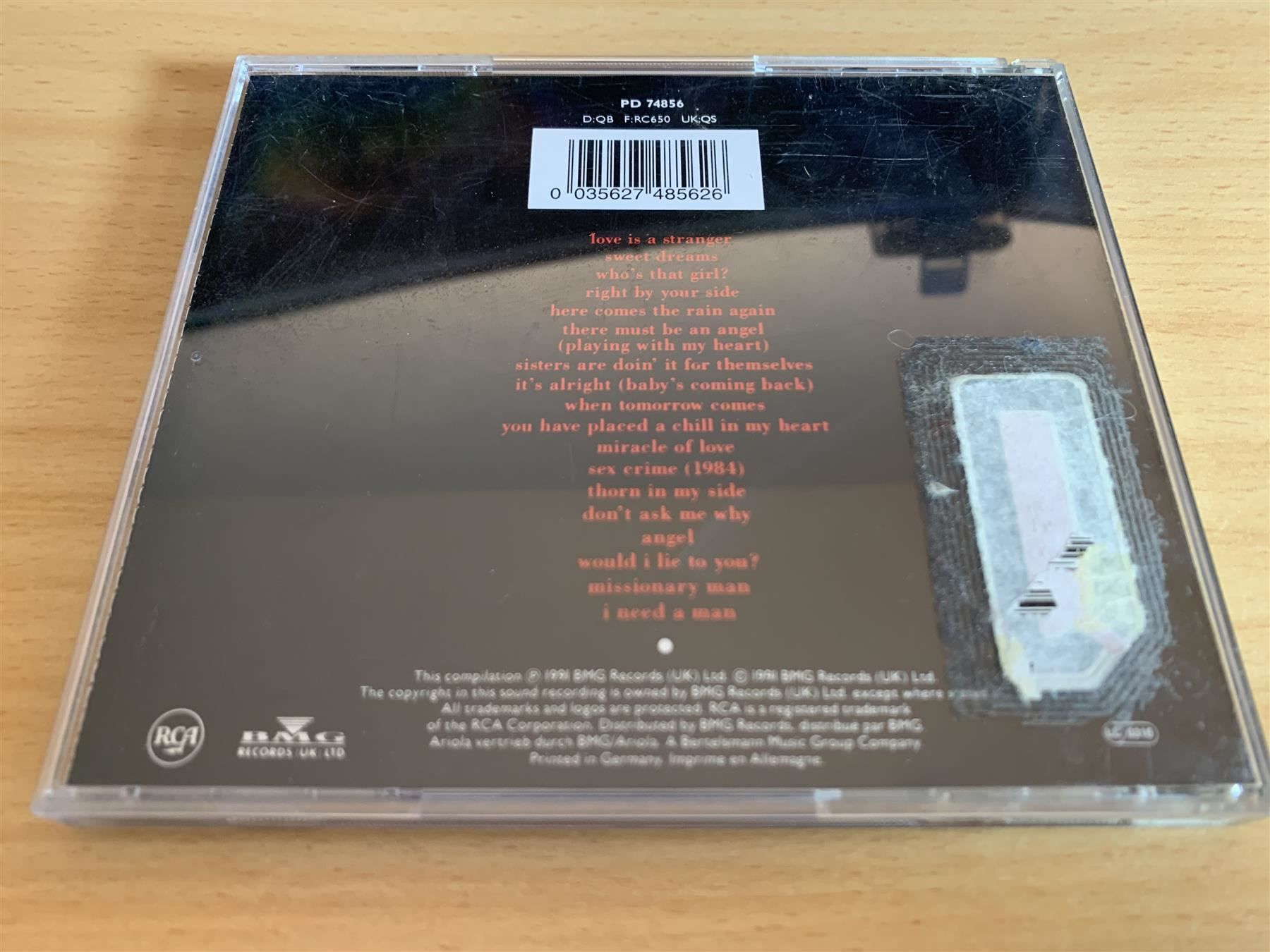 CDs: Eurythmics – Greatest Hits – Gebraucht aus Rikon im Tösstal von Alpenmutz 1
