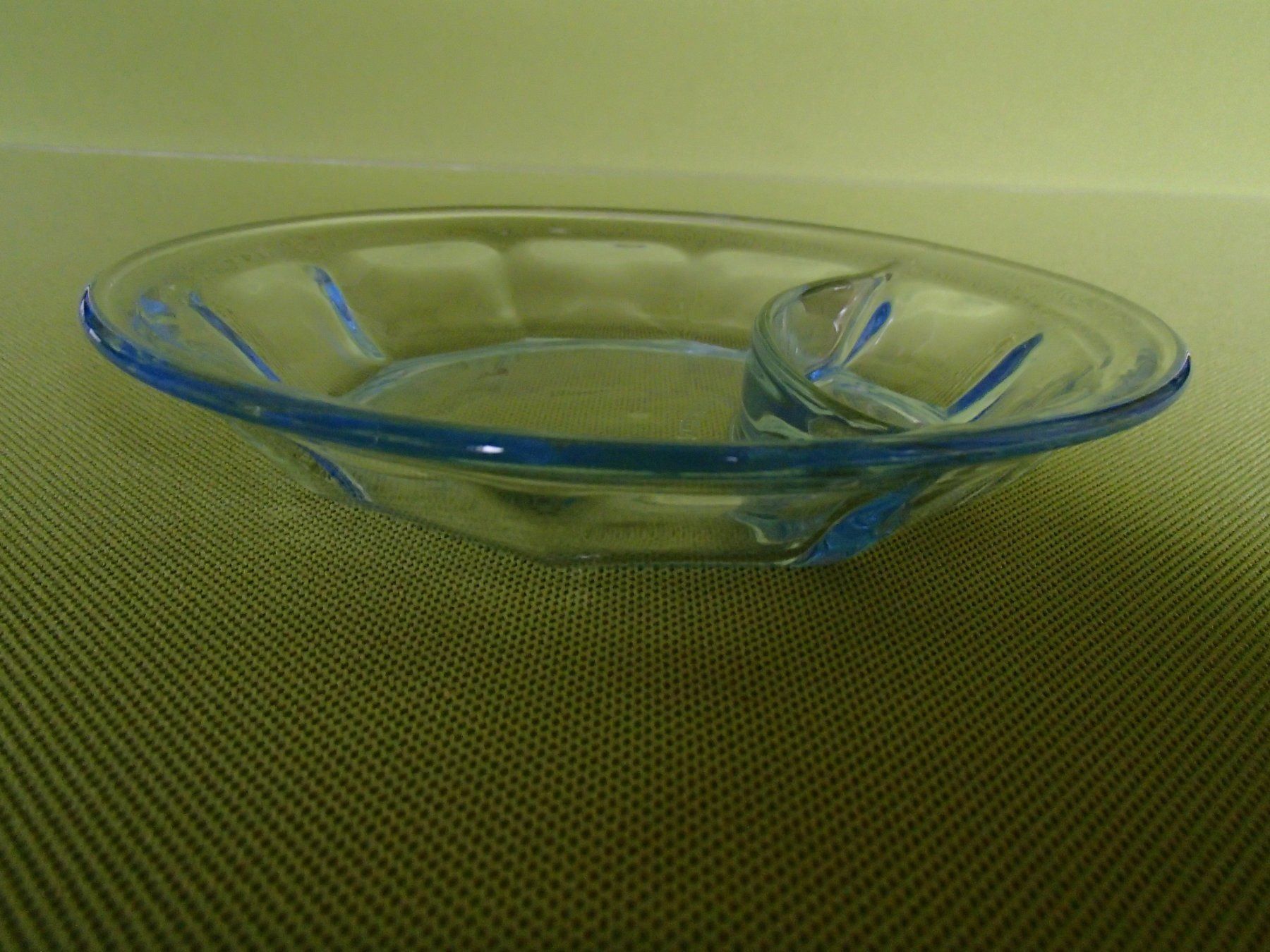 Teller: 6 hellblaue Vintage Glasschalen mit Einteilung – Gebraucht aus Schöfflisdorf von pullux 1
