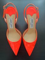 Jimmy Choo Pumps orange Lackleder Grösse 38 guter Zustand