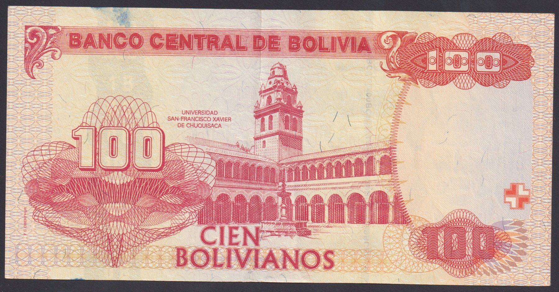 Banconote: Bolivien 100 Bolivianos 2007 – Usato da Brugg AG venduto da banknoten_muesli 1