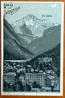 Gruss aus Interlaken - Effet argenté nocturne 1899 - Rare