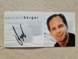 Gerhard Berger - Originalautogramm auf Karte