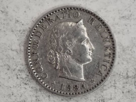 Tutti le monete: 20 rappen 1884 Super Erhaltung – Usato da Bure venduto da chap981
