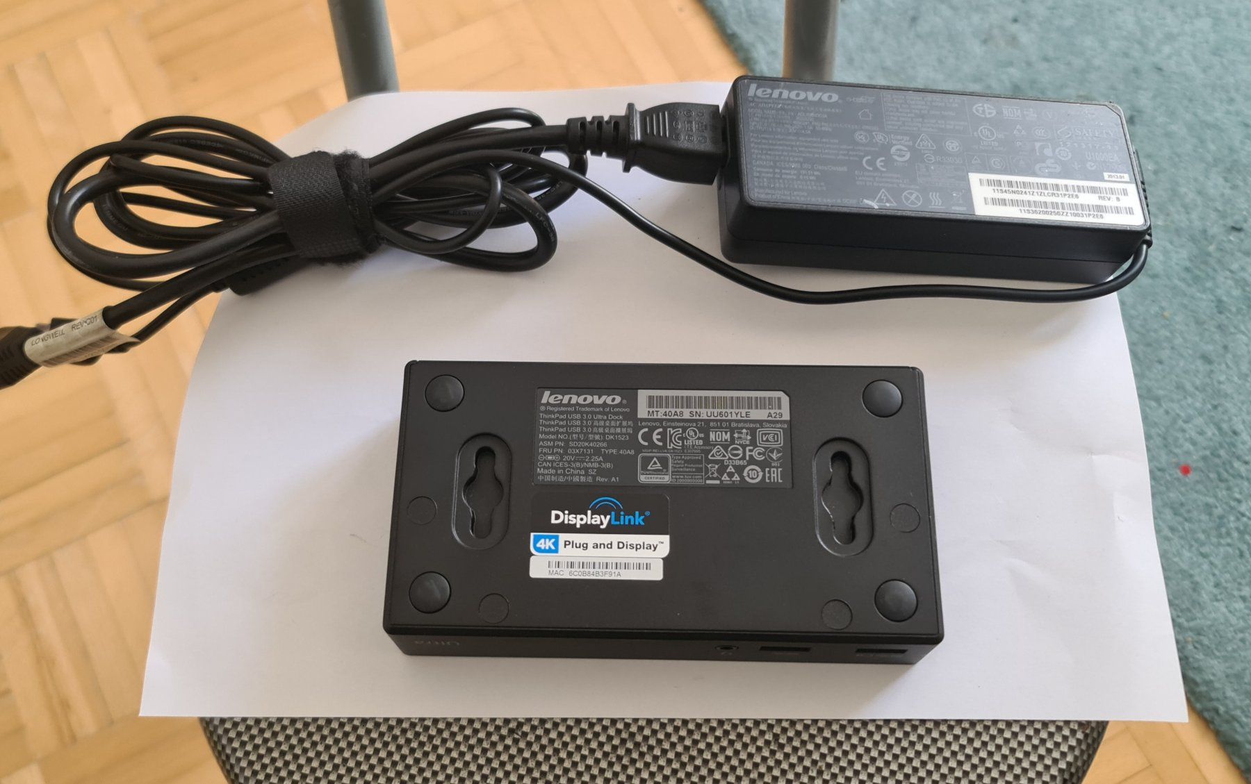 Docking station: Lenovo Thinkpad 3.0 Ultra Dock – D'occasion à zürich par R-N-J 3