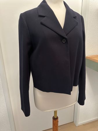 COS - Kurzjacke Wolle - Navy - Gr. 38 - NEU