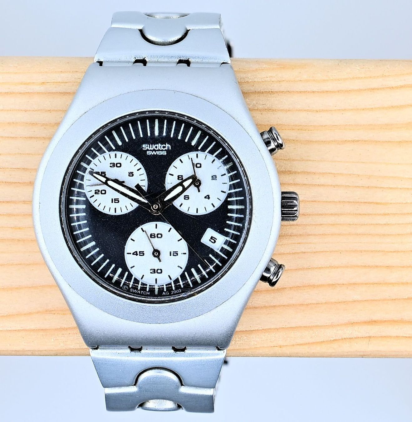 Swatch Orologi: Swatch Irony Paving Stone Chronograph YMS4004AG – Usato da Dürnten venduto da pema28 2