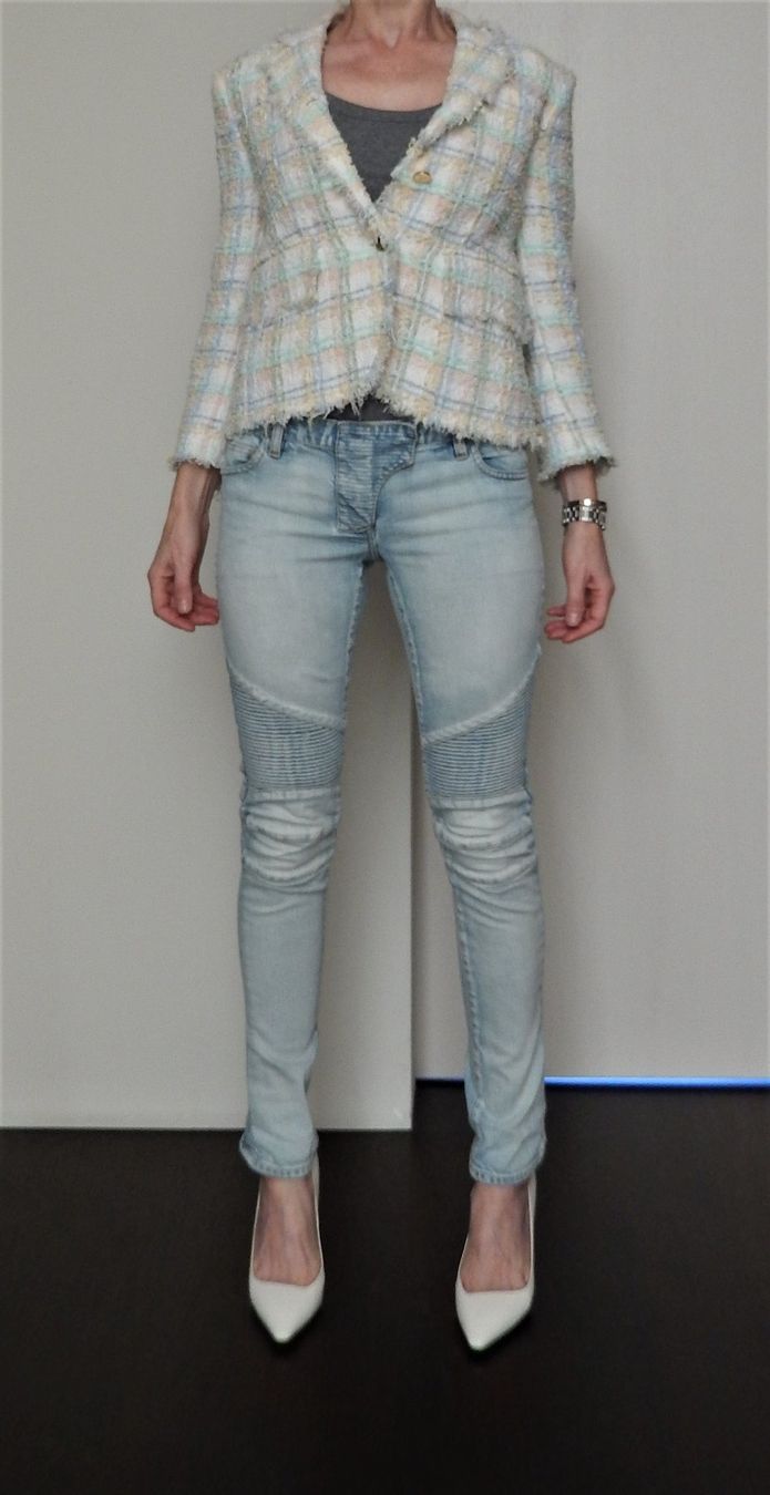 Balmain Jeans: Orig. BALMAIN Motorcycle Jeans Gr. 34-36 – Usato da Tuggen venduto da vivira