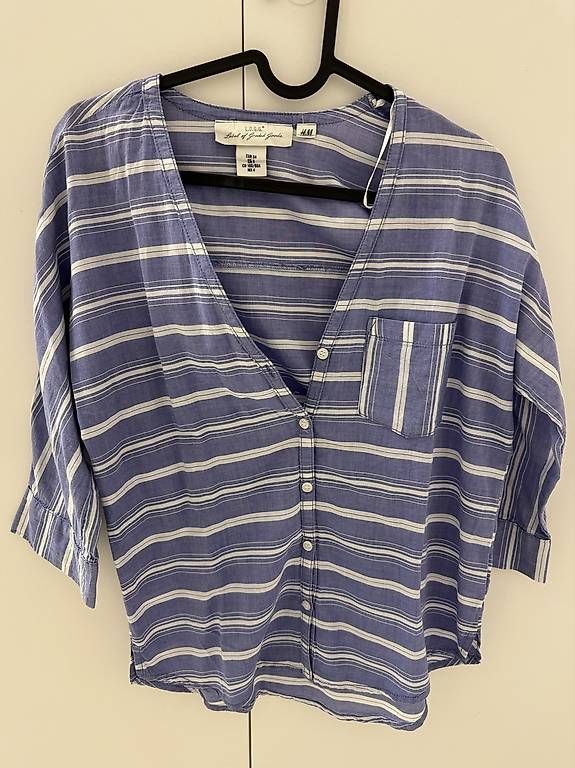 Chemisiers: Camicia H&M a righe bianca e azzurra – Neuf avec emballage d'origine à Chiasso par D.erre 1