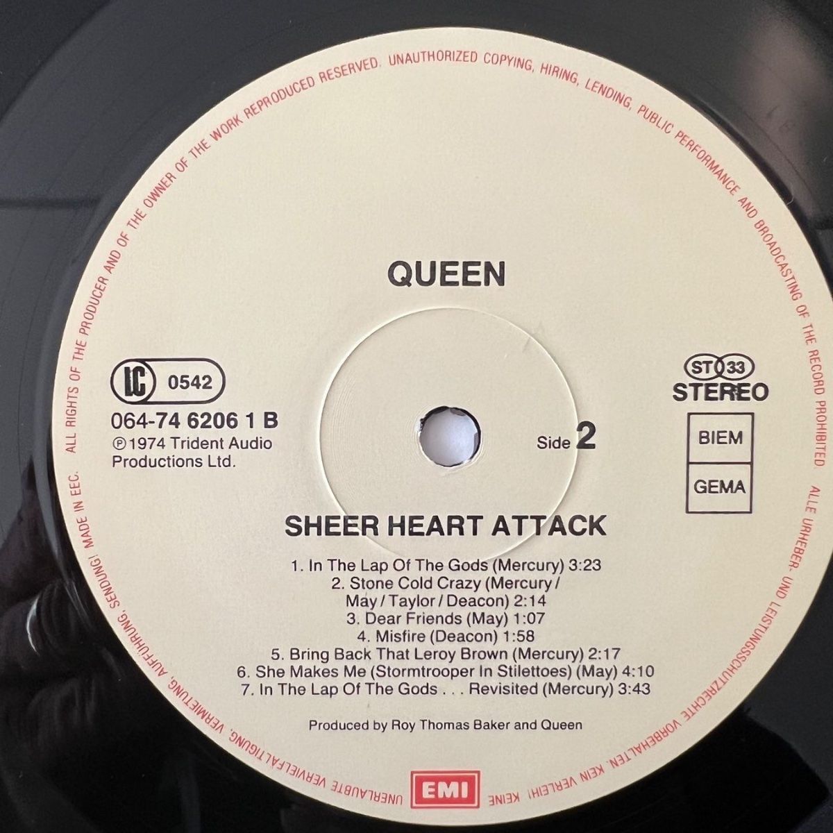 Vinyles: Queen - Sheer Heart Attack / EU-Press. RE - TOP – D'occasion à Gais par soundcave57 3