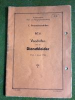 Historische PTT Vorschriften Dienstkleider 1936 & 1961 Do...