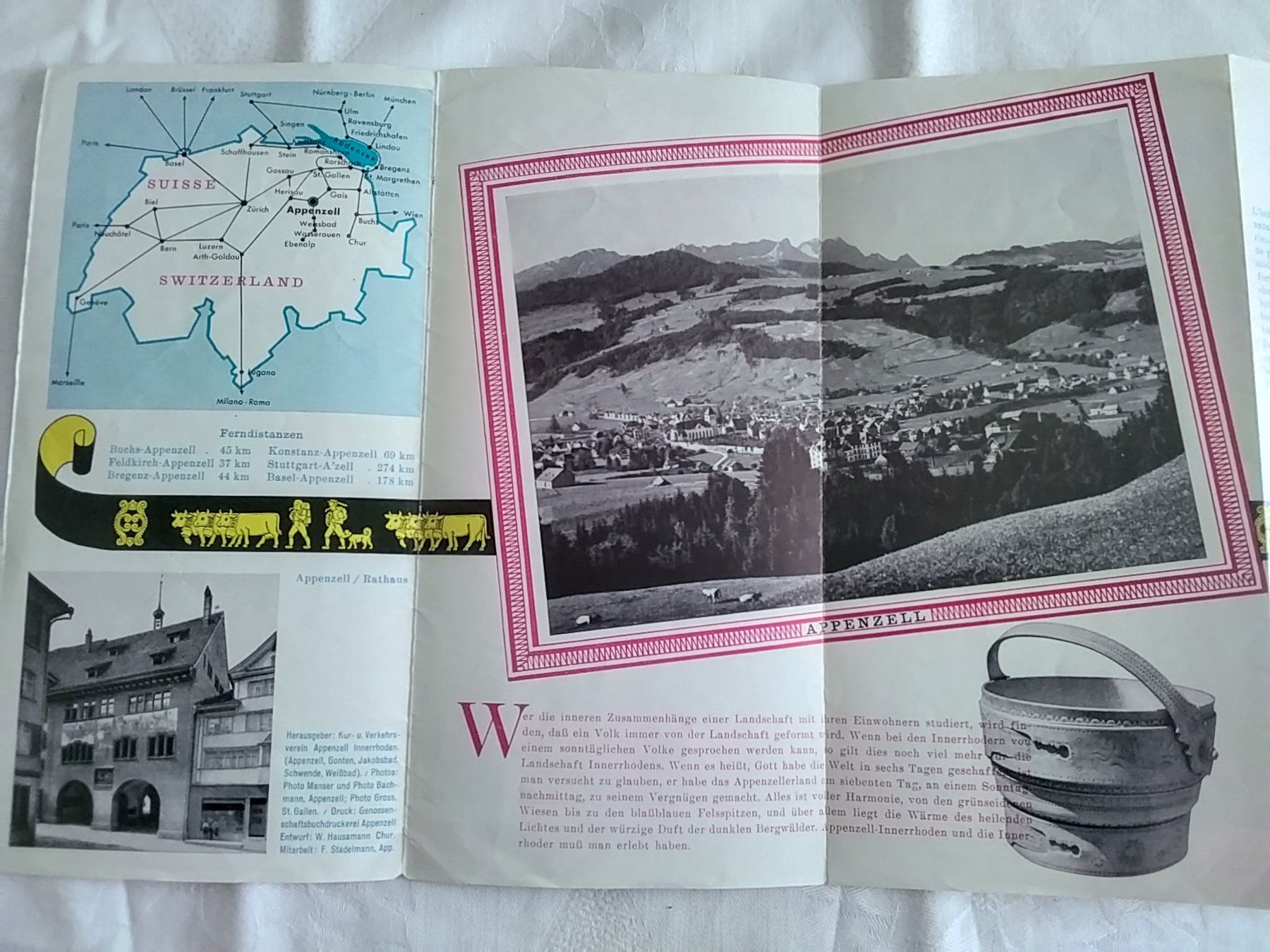 Libri: Prospekt APPENZELL SWITZERLAND – Usato da Appenzell venduto da lama19 2