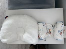 Reversible Baby Head Shaping & Anti-Roll Pillow Set