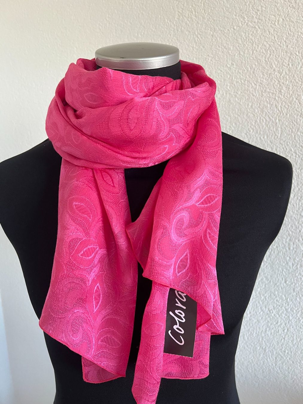 Colora Foulard & Sciarpe: Colora Schal, 68% Seide, Pink, NEU – Nuovo e nell'imballaggio originale da Worb venduto da farben20zauber