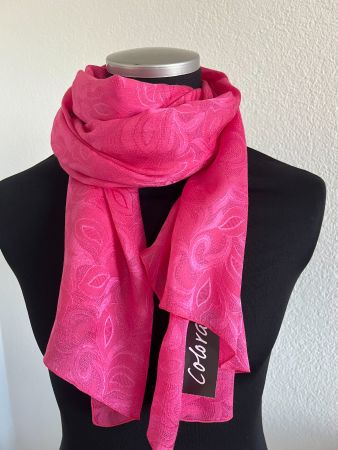 Colora Schal, 68% Seide, Pink, NEU
