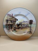 Assiette Vintage Royal Doulton Old English Coaching