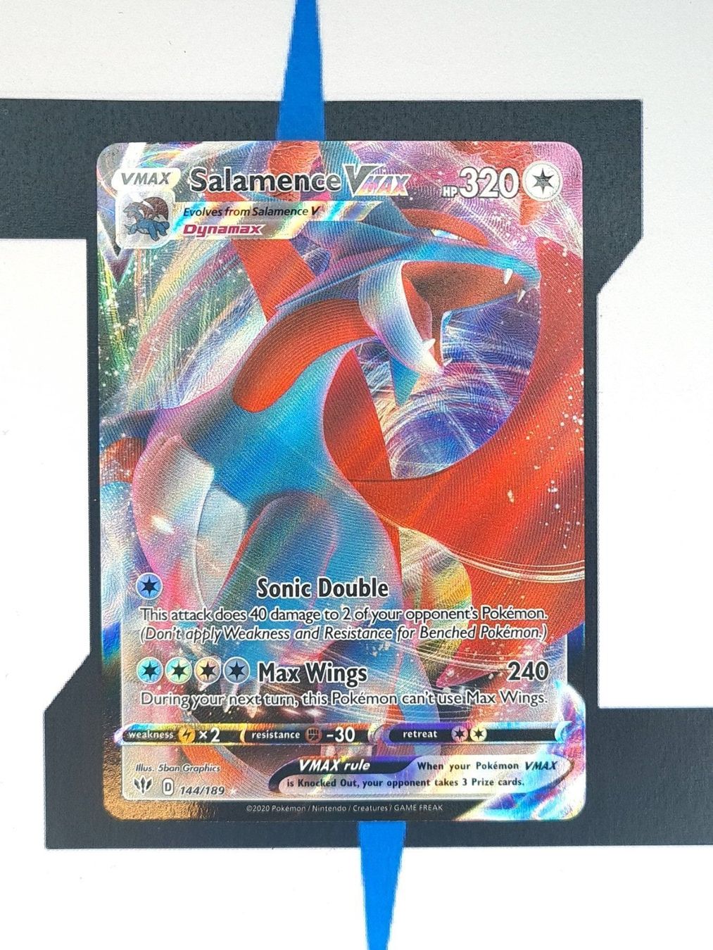Pokémon Carte collezionabili: Salamence VMAX DAA144 EN Good – Usato da Basel venduto da Zadoys