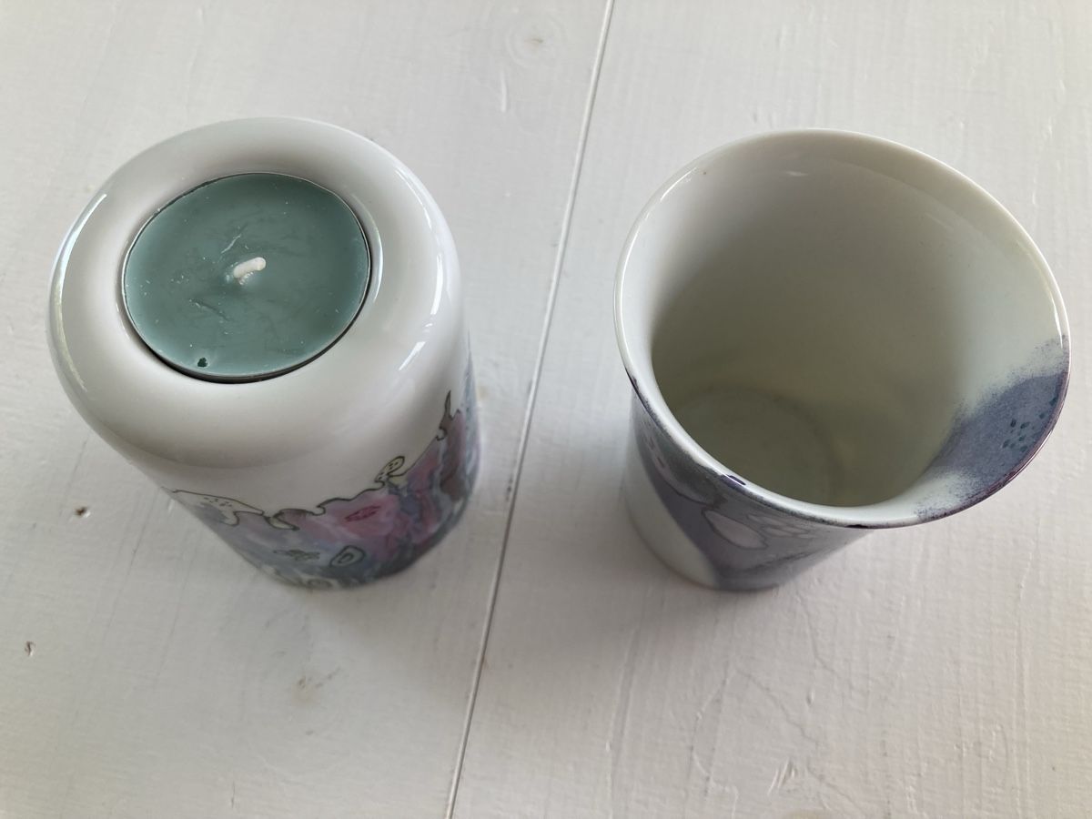 Tutte le decorazioni: Porzellan Kerzenhalter & Becher – Usato da Kesswil venduto da Branca-01 3