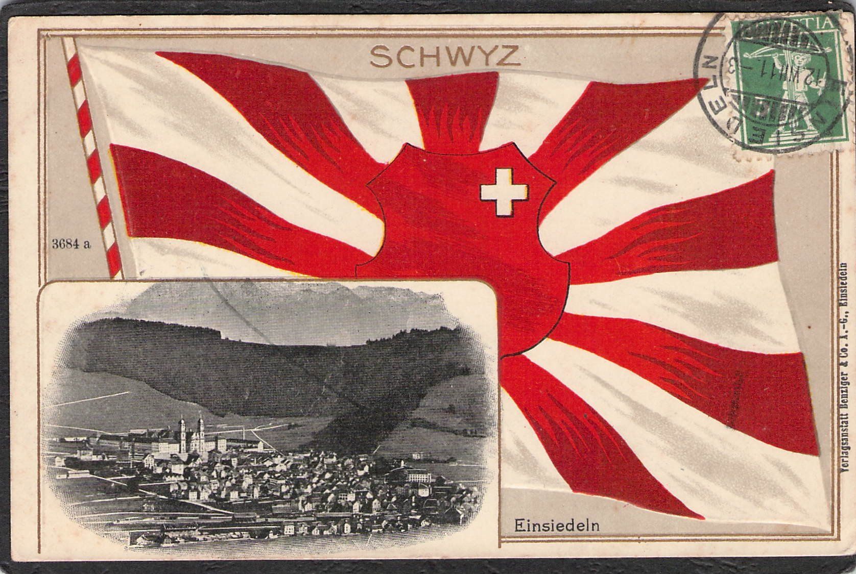 Cartoline postali: #Einsiedeln SZ , gel. 1911 – Usato da Reichenburg venduto da Pipo-67