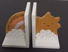 *KINDERZIMMER - BUCHSTÜTZEN* 2 STÜCK/CA. 11 X 10/H 16CM/GEBR