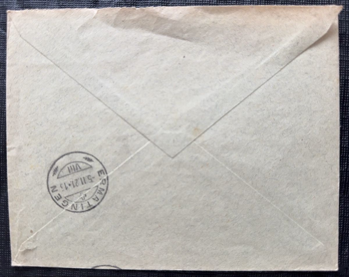 Tutti i francobolli: Briefumschlag mit Stempel und Briefmarken 1921 – Usato da birsfelden venduto da tim0444 1