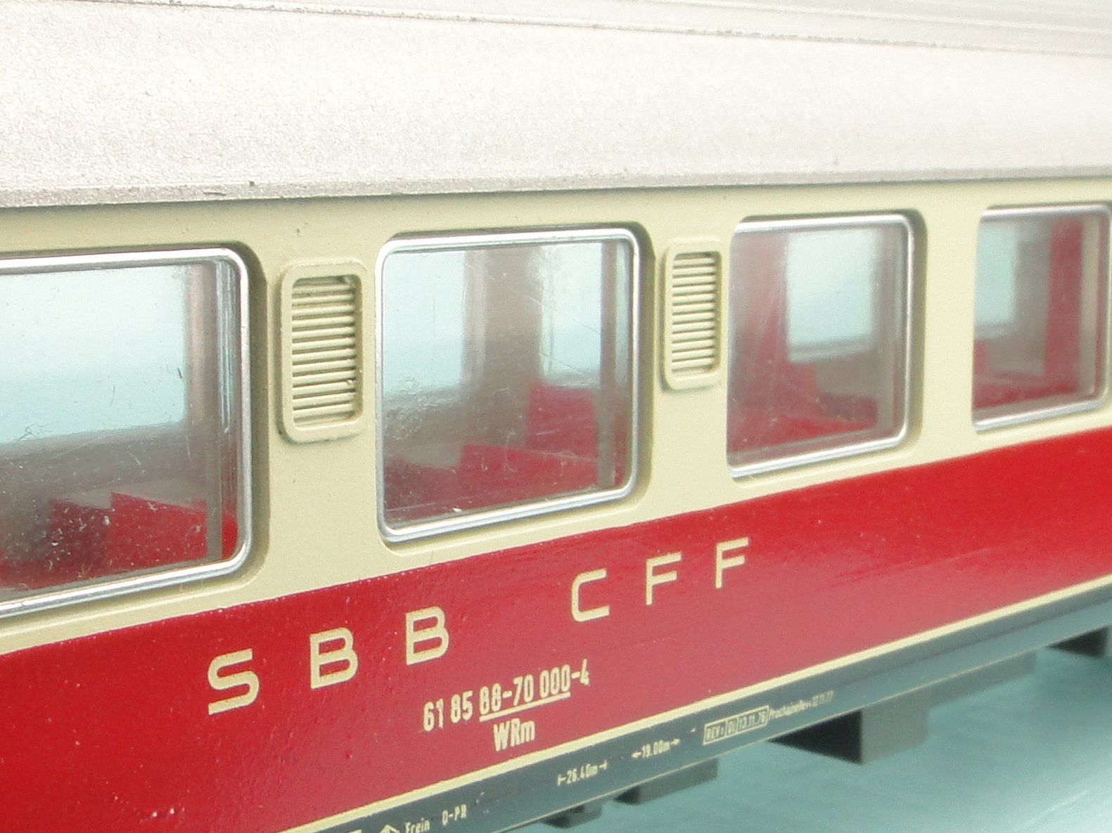 Liliput Modellini di ferrovie: Liliput 880 54 SBB RIC Restaurant – Usato da Bülach venduto da cann11 8