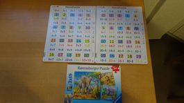 Ravensburger Puzzle 3x49 ab 5 Jahren und 2x Memo-Puzzle neu