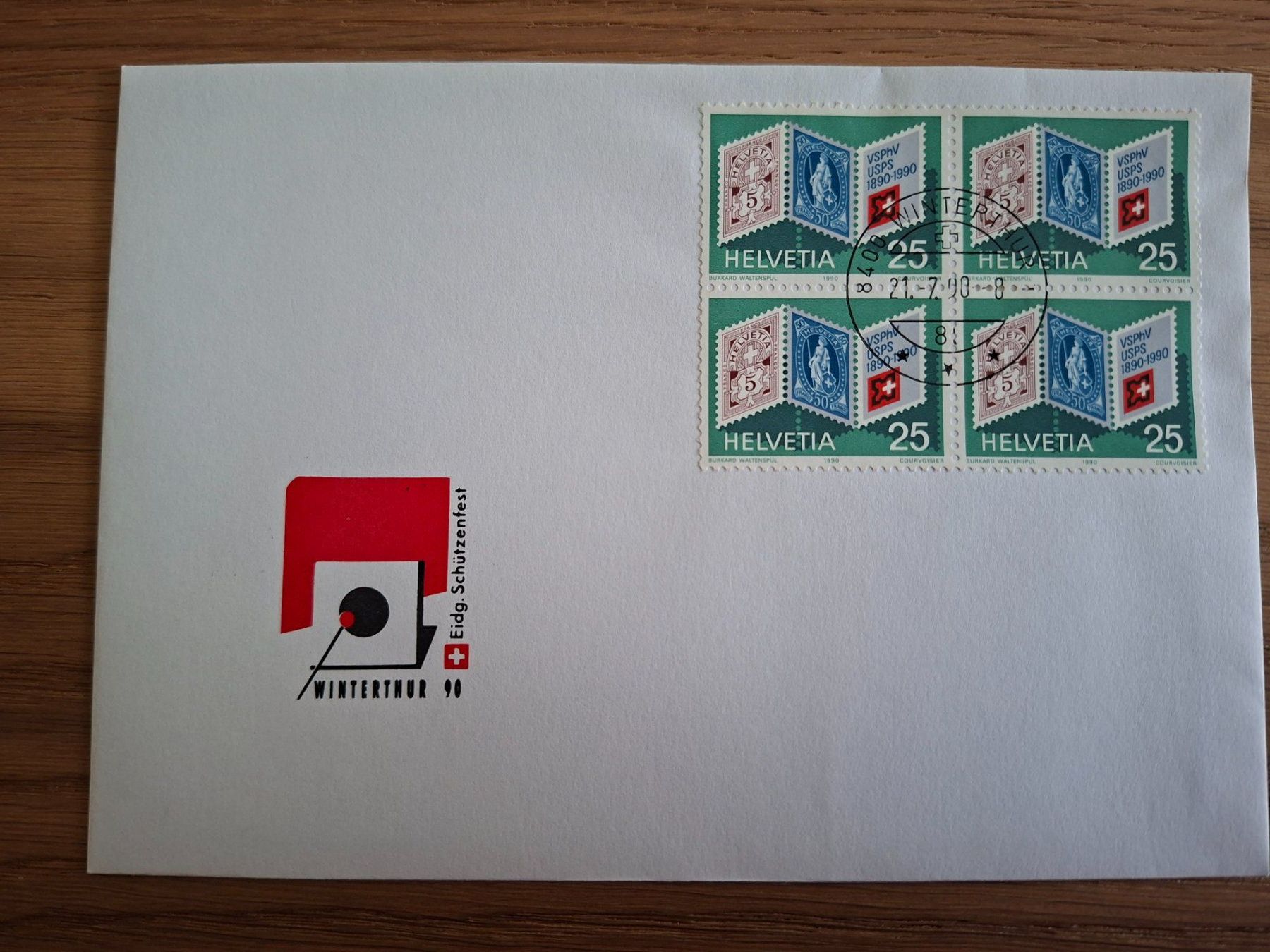 Tutti i francobolli: Brief C6: Eidg. Schützenfest Winterthur 1990 – Nuovo (secondo la descrizione) da Hinterkappelen venduto da 1399