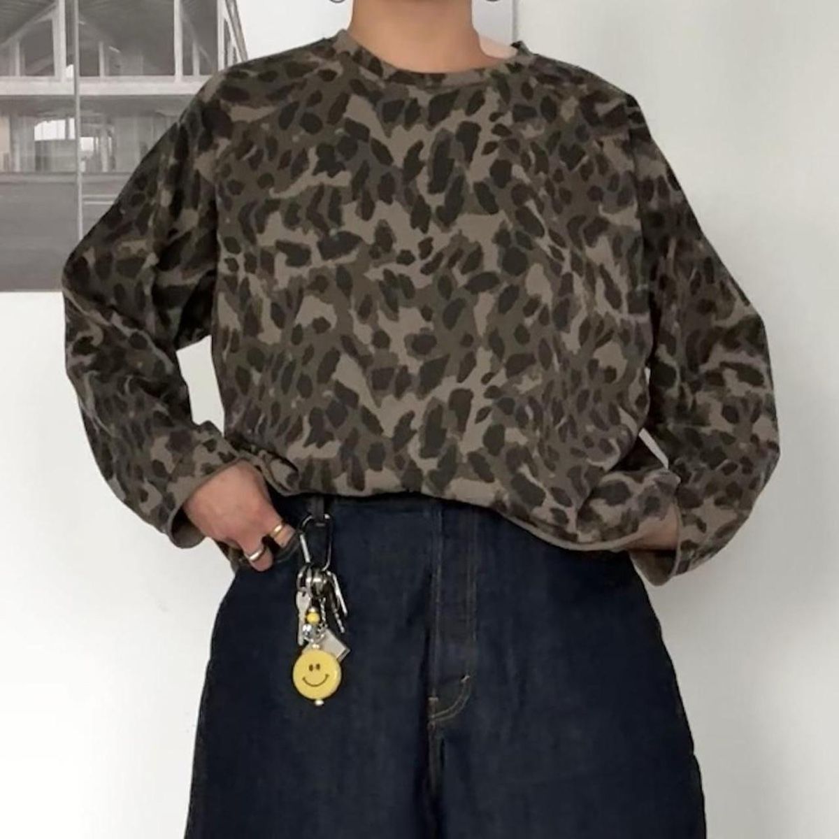 Tops: muted leopard print long sleeve top – Neu (gemäss Beschreibung) aus Zürich von h_studio_edit 4