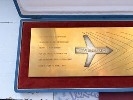 Swissair - Plaque commémorative Baltsensperger Zurich