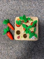 Holzspielzeug Karotten Sortierspiel Kinder gut erhalten