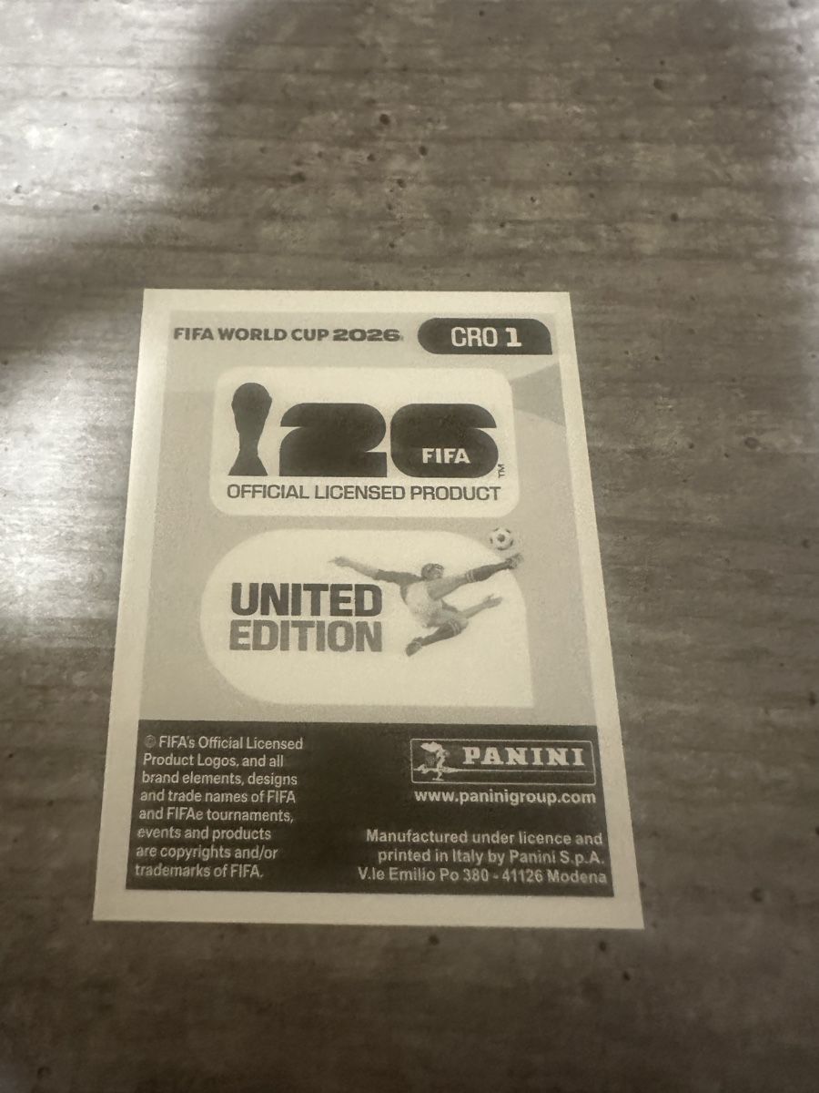 Panini Cartes à collectionner: CRO 1 , FIFA WORLD CUP 2026 PANINI  – Neuf (Voir description) à Frauenfeld par 1PegPeg1 1